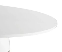Rosa White Lacquer 47" Round Dining Table -TOV Furniture Store TOV GT5505.media .07