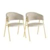Lara Cream Dining Chair - Set Of 2