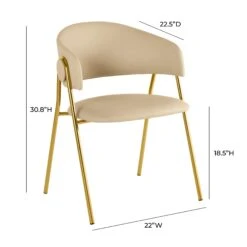 Lara Cream Performance Vegan Leather Dining Chair By Inspire Me! Home Decor - Set Of 2 11 Lara Cream Performance Vegan Leather Dining Chair By Inspire Me! Home Decor - Set Of 2 -TOV Furniture Store TOV IHD68559.media .05