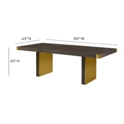 Selena Ash 90" Rectangular Dining Table By Inspire Me! Home Decor 26 Selena Ash 90" Rectangular Dining Table By Inspire Me! Home Decor -TOV Furniture Store TOV IHD68562.media .09