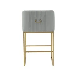Lisa Pleated Velvet Counter Stool By Inspire Me! Home Decor -TOV Furniture Store TOV IHD68645.media .04