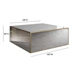 Lana Mirrored Coffee Table By Inspire Me! Home Decor -TOV Furniture Store TOV IHOC68256.media .05