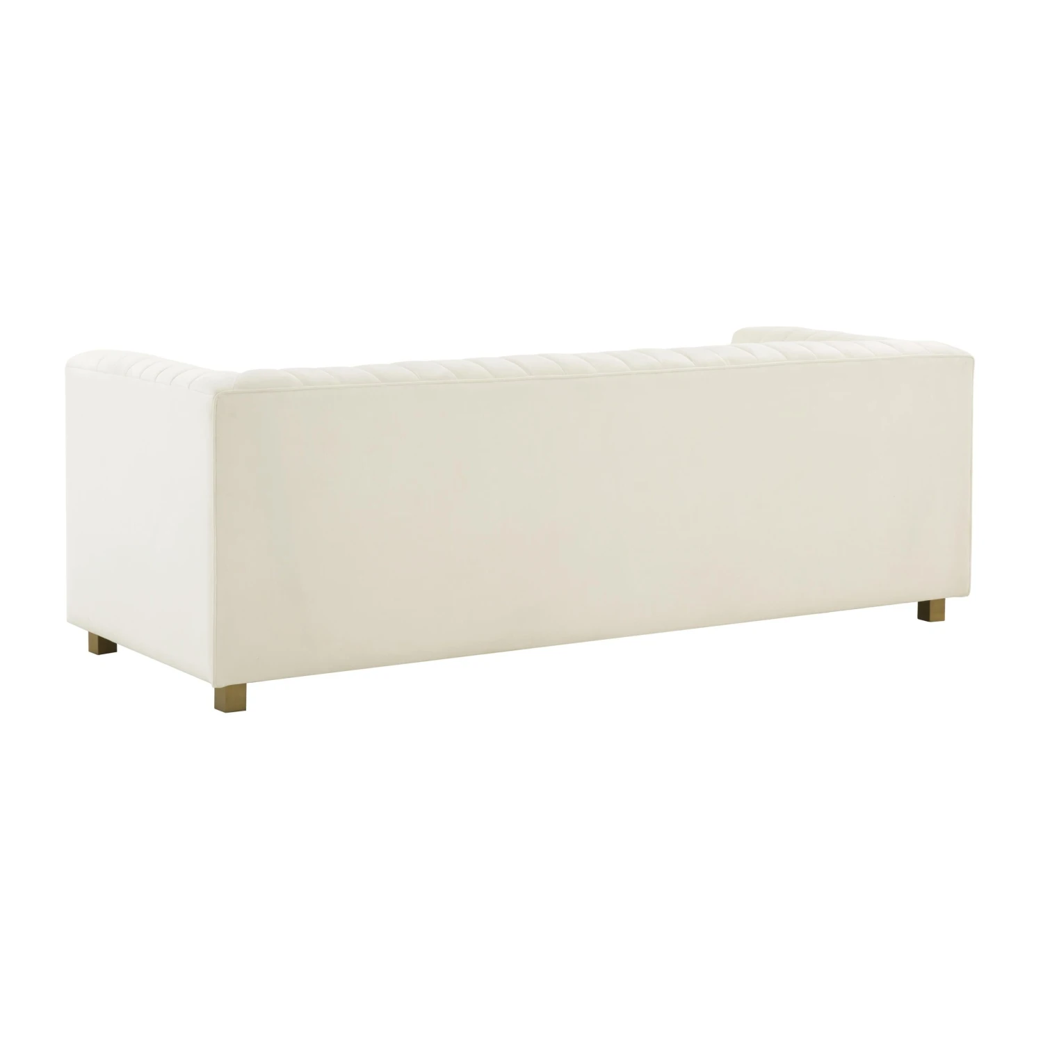 Wafa Cream Velvet Sofa By Inspire Me! Home Decor 4 Wafa Cream Velvet Sofa By Inspire Me! Home Decor - Image 4