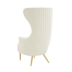 Julia Velvet Channel Tufted Wingback Chair By Inspire Me! Home Decor -TOV Furniture Store TOV IHS68509.media .05 a4198457 ff30 4179 b62d 9ab639d368fd