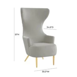 Julia Velvet Channel Tufted Wingback Chair By Inspire Me! Home Decor -TOV Furniture Store TOV IHS68510.media .07 dad503cd 4d48 40b4 9c5e 23f6e74d14e7