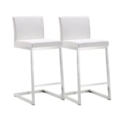 Parma Performance Vegan Leather Counter Stool - Set Of 2 -TOV Furniture Store TOV K3605 1