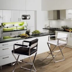 Director Performance Vegan Leather Stool With Silver Base -TOV Furniture Store TOV K3625.media .02 240c6beb d420 4c1e 947d 3d9523e51d21