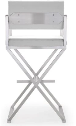 Director Performance Vegan Leather Stool With Silver Base -TOV Furniture Store TOV K3626.media .05 bc668b96 014e 4212 9c6a 5c992e4488ab