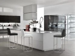 Denmark Performance Vegan Leather Stool With Silver Base - Set Of 2 -TOV Furniture Store TOV K3637.media .02 b112d60c b60d 496a 8940 c624183900e5