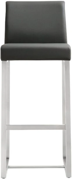 Denmark Performance Vegan Leather Stool With Silver Base - Set Of 2 -TOV Furniture Store TOV K3638.media .04 ac038b3a 1b61 4e22 9c00 775c1341ceef