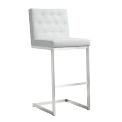 Helsinki White Performance Vegan Leather Stool - Set Of 2 -TOV Furniture Store TOV K3643.media .03 bda0b489 718a 46cc a1af d7d217ac05da
