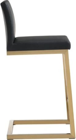 Parma Performance Vegan Leather And Gold Stainless Steel Counter Stool - Set Of 2 -TOV Furniture Store TOV K3665.media .04 5f3333ba bd57 4e56 b517 6e358d422390