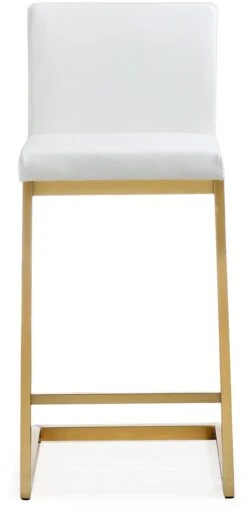Parma Performance Vegan Leather And Gold Stainless Steel Counter Stool - Set Of 2 -TOV Furniture Store TOV K3666.media .04 0e07b678 e7c3 4b6a 8698 12f0902fa719
