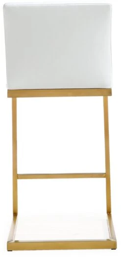 Parma Performance Vegan Leather And Gold Stainless Steel Counter Stool - Set Of 2 -TOV Furniture Store TOV K3666.media .06 7572edb6 272d 4450 907b d3afa82b447c
