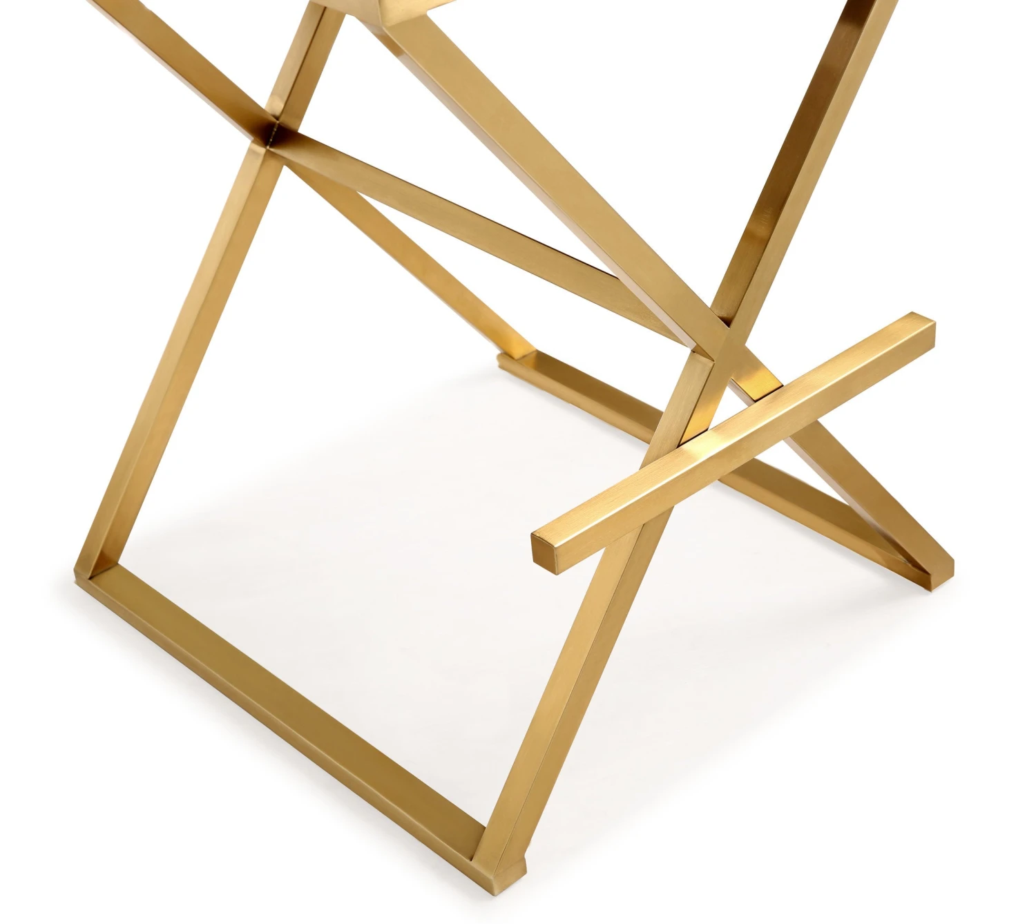 Director Performance Vegan Leather Stool With Gold Base 8 Director Performance Vegan Leather Stool With Gold Base - Image 8