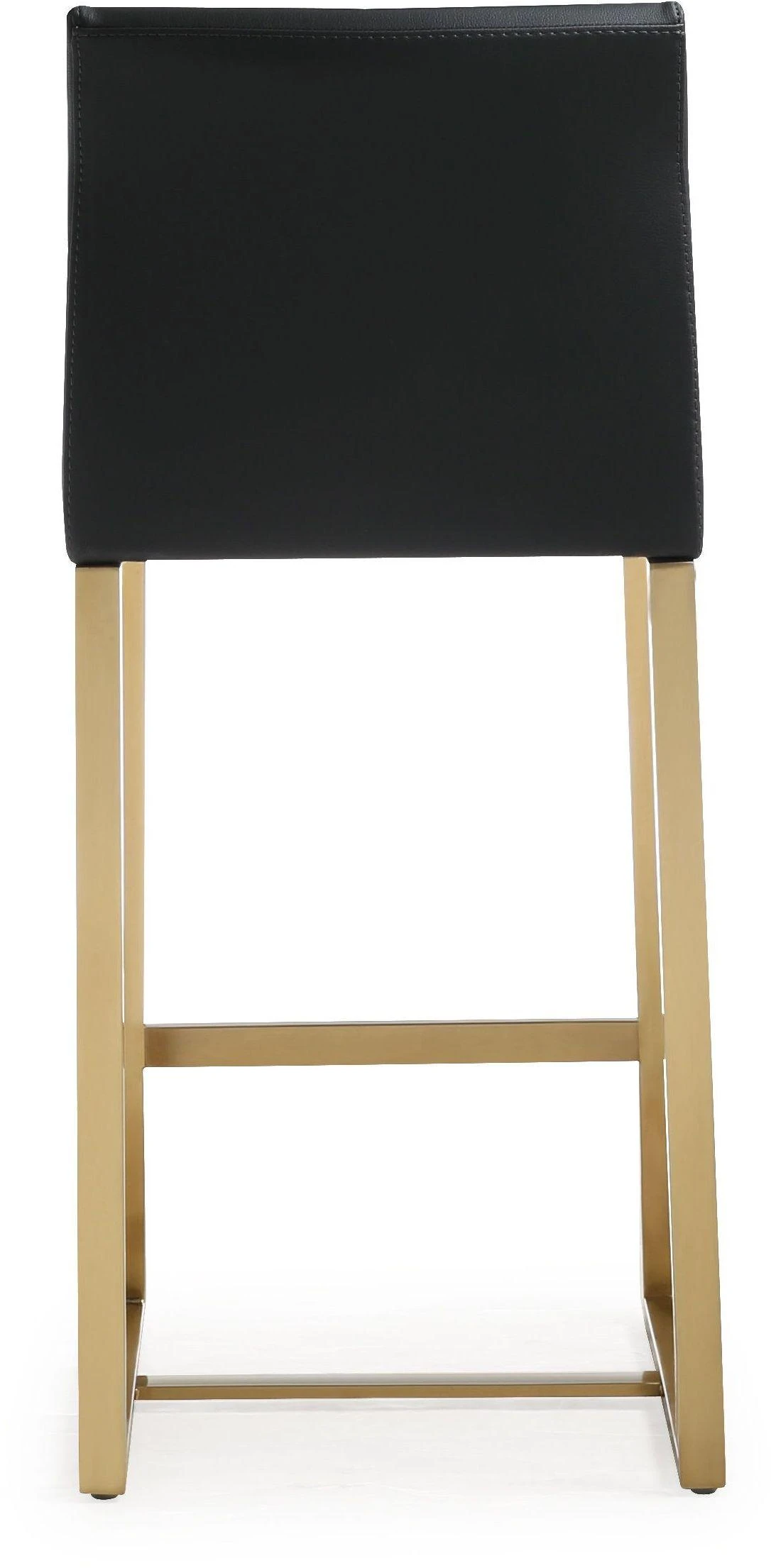 Denmark Performance Vegan Leather Stool With Gold Base - Set Of 2 14 Denmark Performance Vegan Leather Stool With Gold Base - Set Of 2 - Image 14