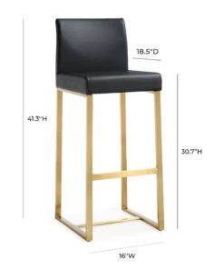 Denmark Performance Vegan Leather Stool With Gold Base - Set Of 2 28 Denmark Performance Vegan Leather Stool With Gold Base - Set Of 2 -TOV Furniture Store TOV K3673.media .09 881cacbe f8b1 45f3 a71a b5e371f07f42