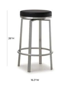 Pratt Performance Vegan Leather Swivel Counter Stool - Set Of 2 -TOV Furniture Store TOV K3675.media .08