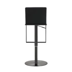 Amalfi Black Performance Vegan Leather On Black Stool 13 Amalfi Black Performance Vegan Leather On Black Stool -TOV Furniture Store TOV K3682.media .05