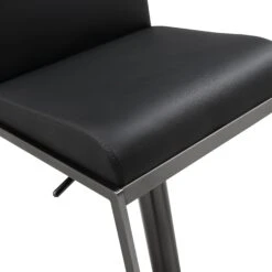 Amalfi Black Performance Vegan Leather On Black Stool 14 Amalfi Black Performance Vegan Leather On Black Stool -TOV Furniture Store TOV K3682.media .06