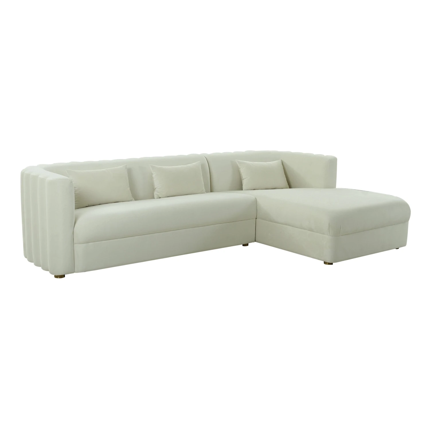 Callie Velvet Sectional 1 Callie Velvet Sectional