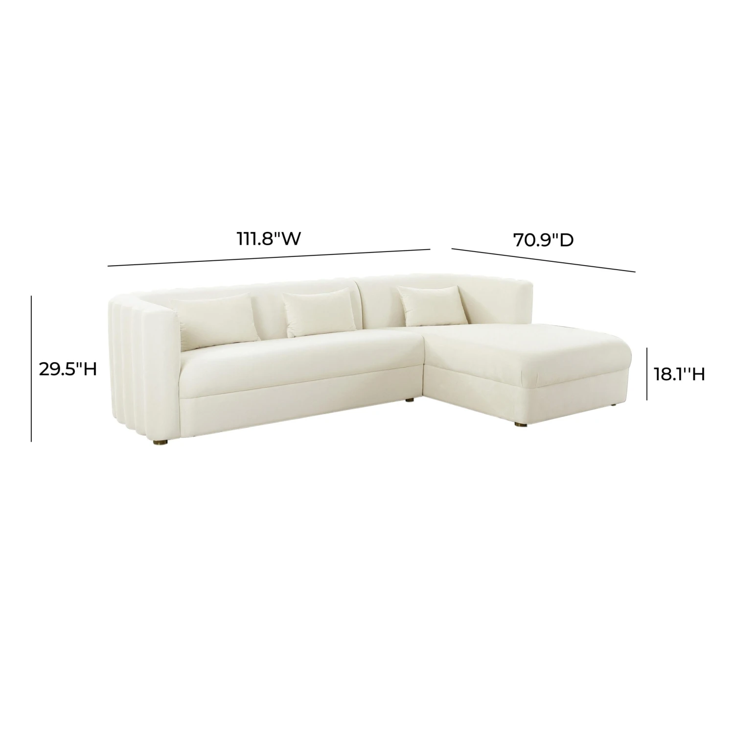Callie Velvet Sectional 6 Callie Velvet Sectional - Image 6