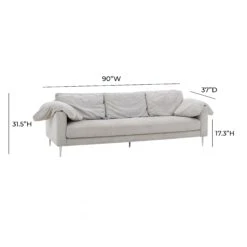 Vari Textured Velvet Lounge Sofa -TOV Furniture Store TOV L54243 D