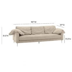 Vari Textured Velvet Lounge Sofa -TOV Furniture Store TOV L54244 D