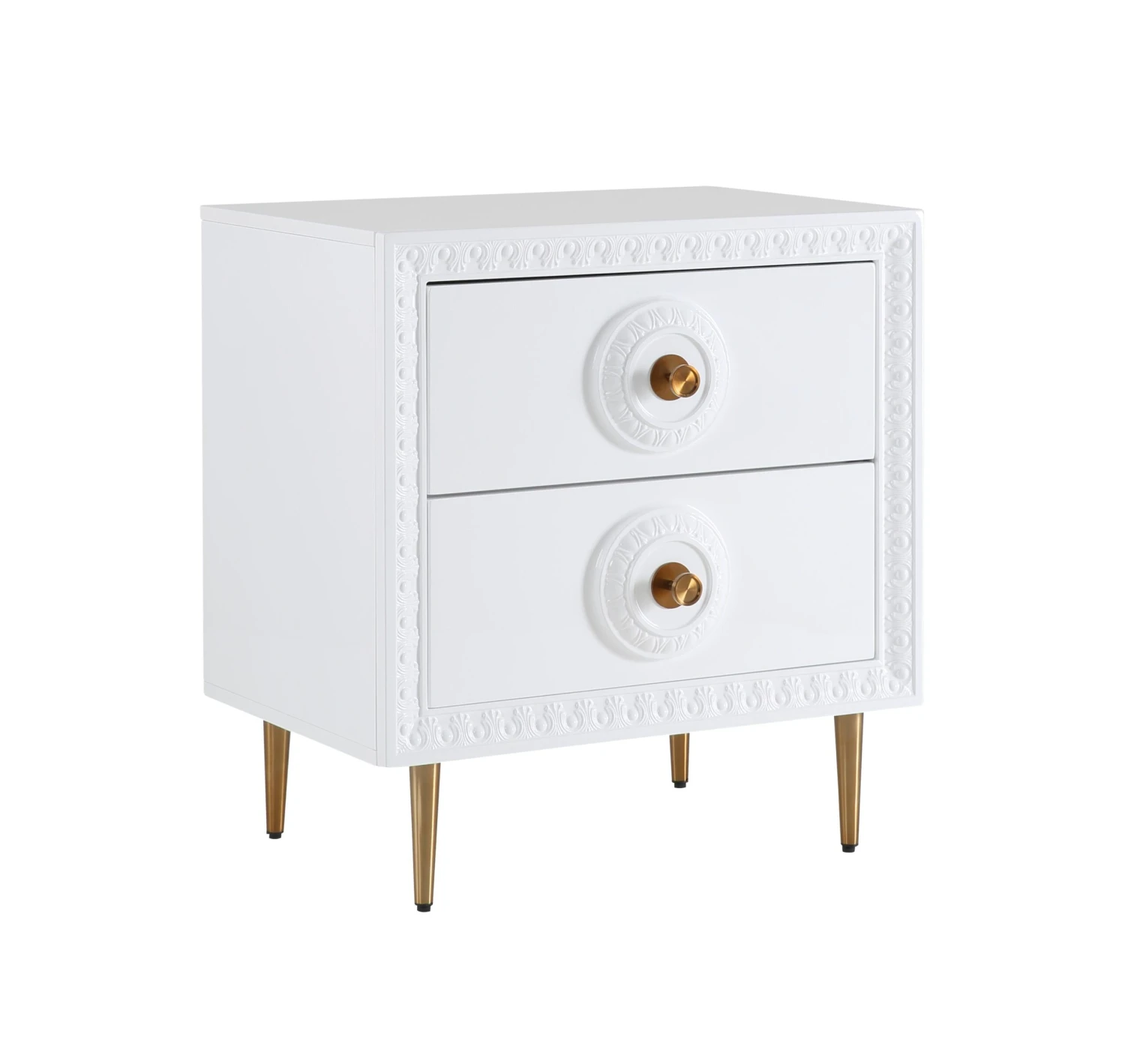 Bovey White Lacquer Side Table 1 Bovey White Lacquer Side Table