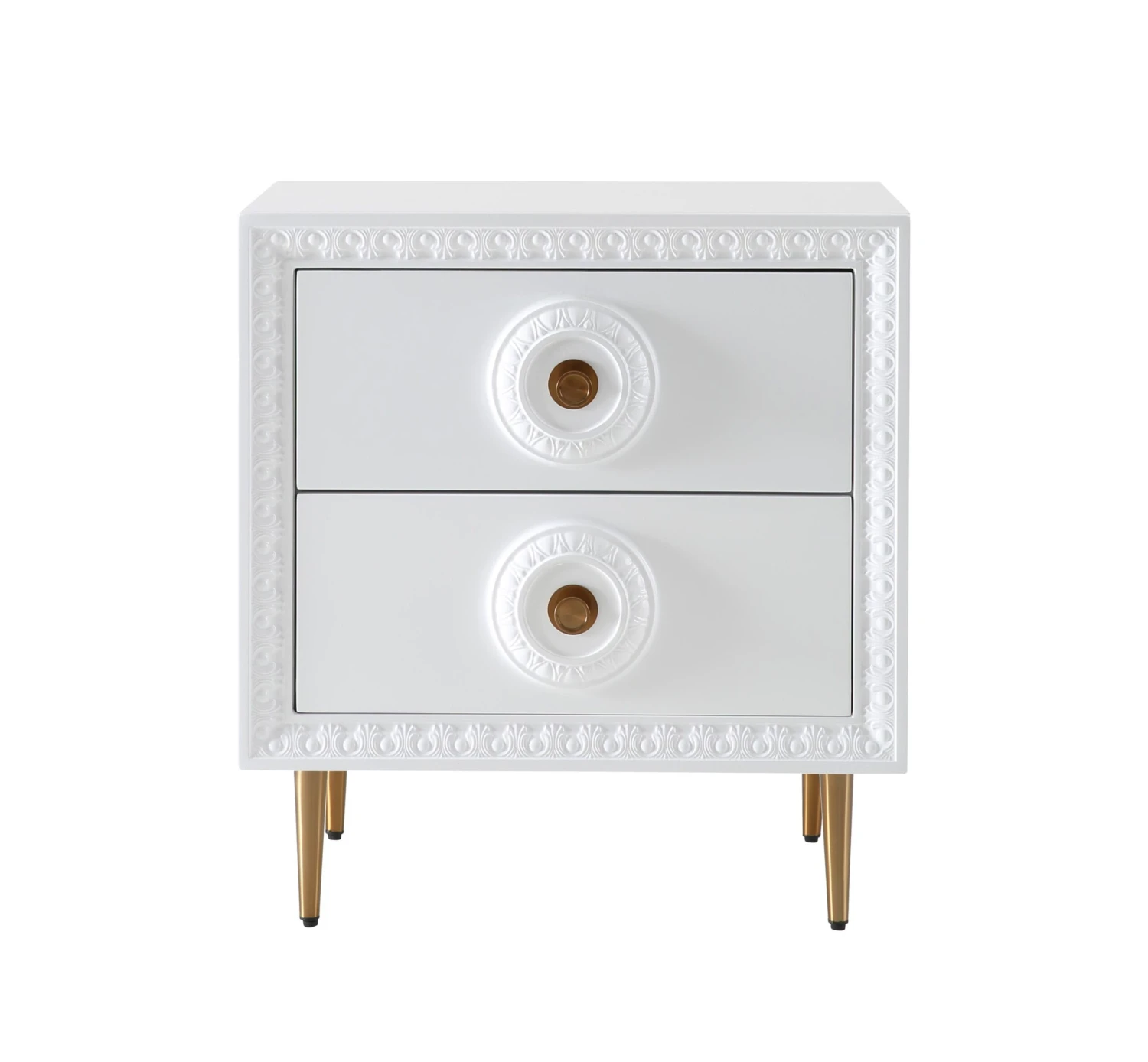 Bovey White Lacquer Side Table 3 Bovey White Lacquer Side Table - Image 3