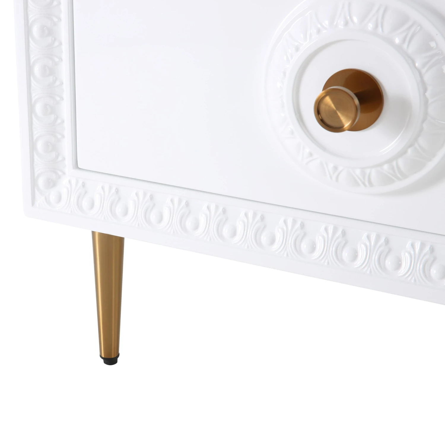Bovey White Lacquer Side Table 5 Bovey White Lacquer Side Table - Image 5