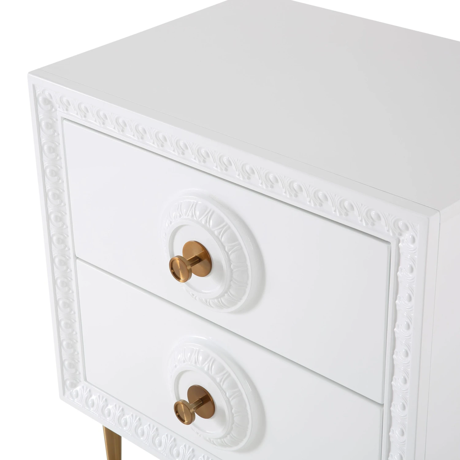 Bovey White Lacquer Side Table 6 Bovey White Lacquer Side Table - Image 6