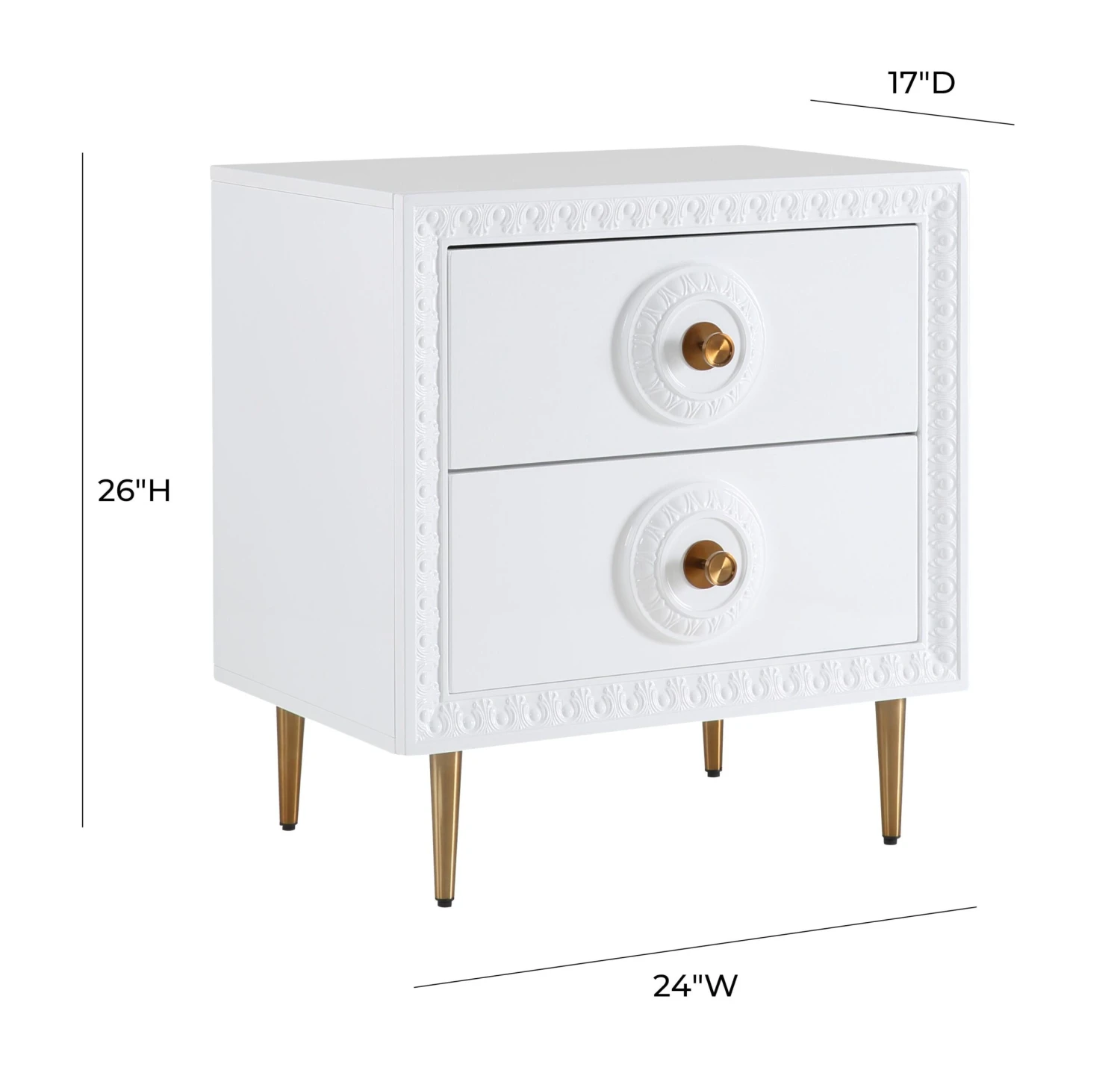 Bovey White Lacquer Side Table 9 Bovey White Lacquer Side Table - Image 9
