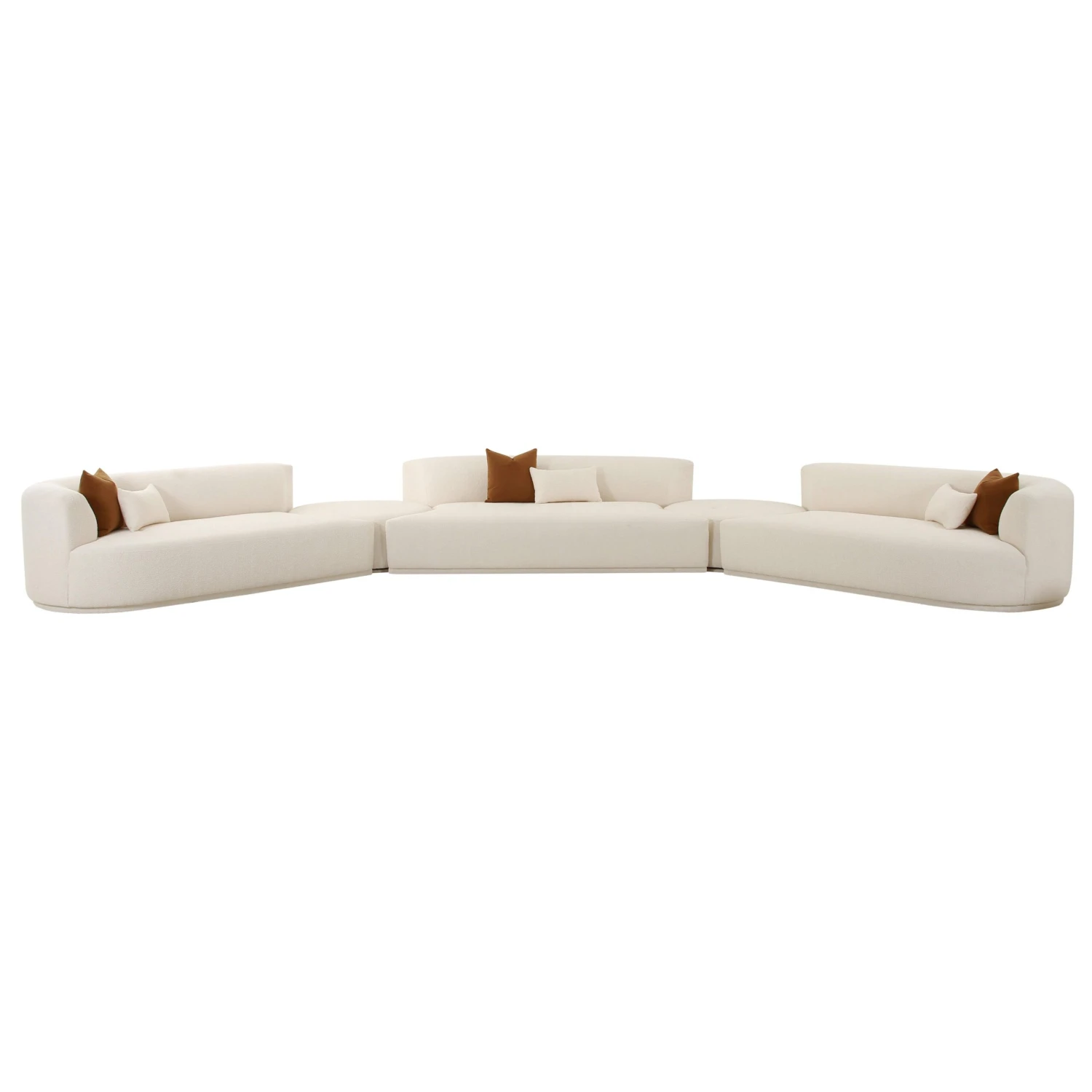 Fickle Cream Boucle 5-Piece Modular Sectional 1 Fickle Cream Boucle 5-Piece Modular Sectional