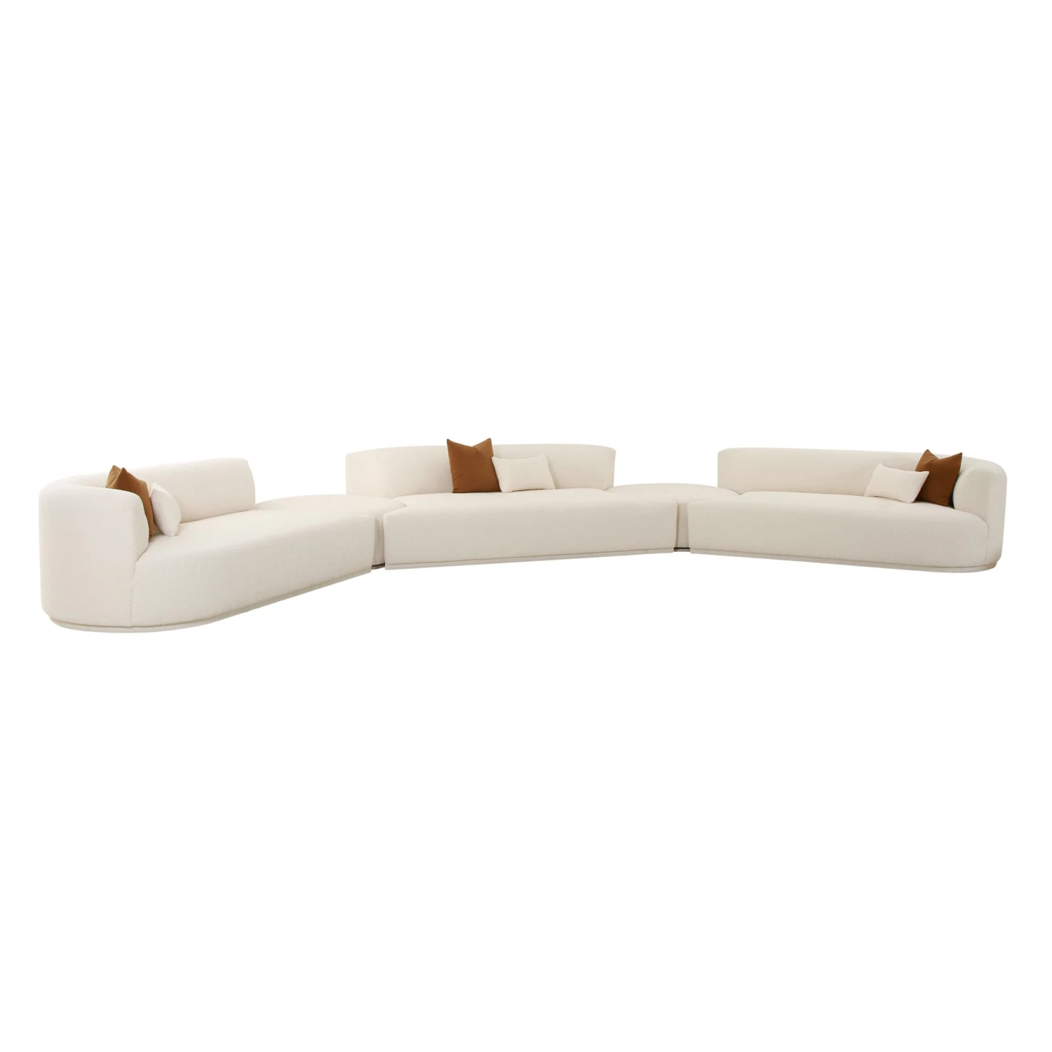 Fickle Cream Boucle 5-Piece Modular Sectional 3 Fickle Cream Boucle 5-Piece Modular Sectional - Image 3