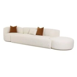 Fickle Cream Boucle 3-Piece Chaise Modular Sofa 14 Fickle Cream Boucle 3-Piece Chaise Modular Sofa -TOV Furniture Store TOV L6866 C SO2.media .06