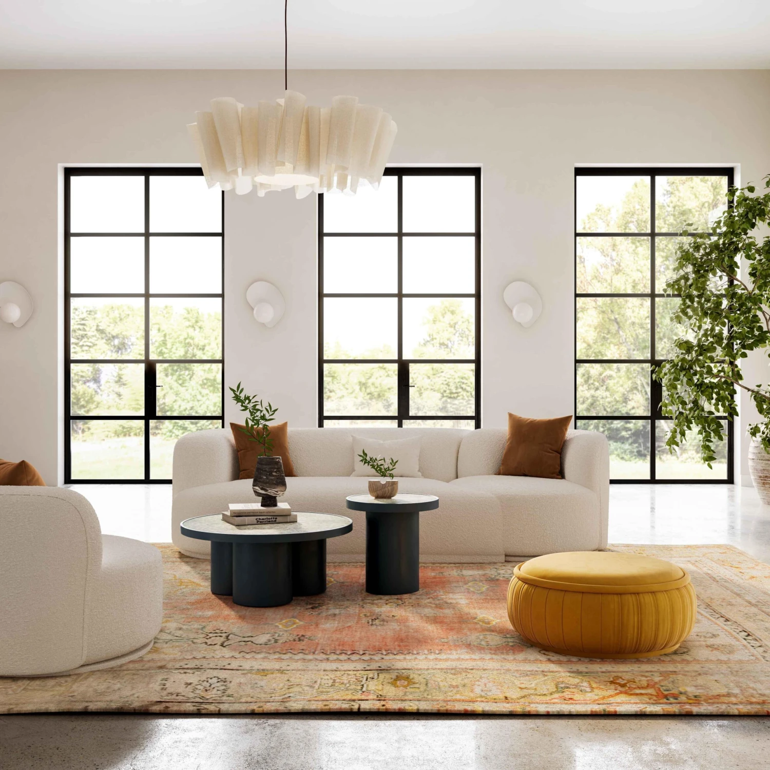 Fickle Cream Boucle 2-Piece Modular Sofa 10 Fickle Cream Boucle 2-Piece Modular Sofa - Image 10