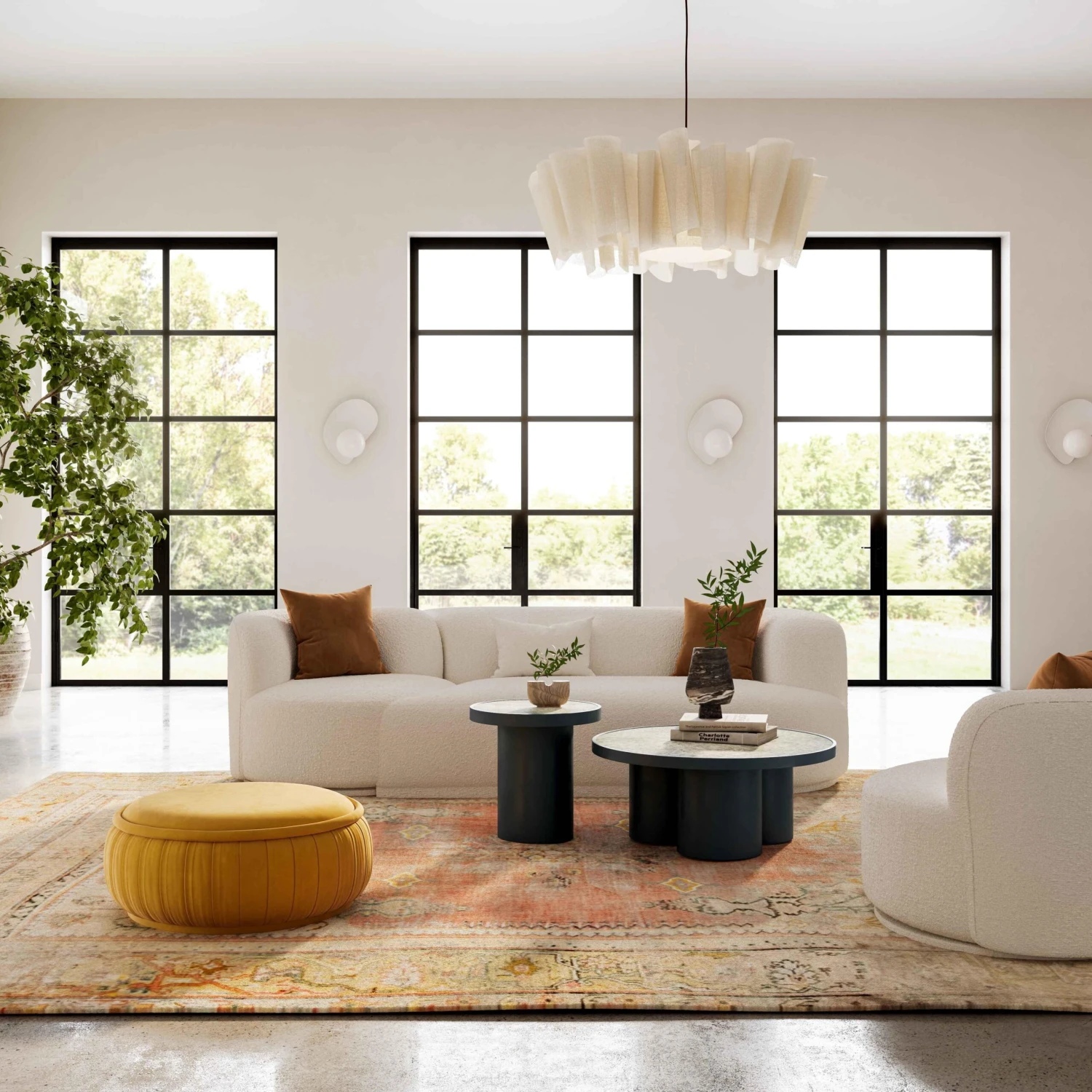 Fickle Cream Boucle 2-Piece Modular Sofa 2 Fickle Cream Boucle 2-Piece Modular Sofa - Image 2