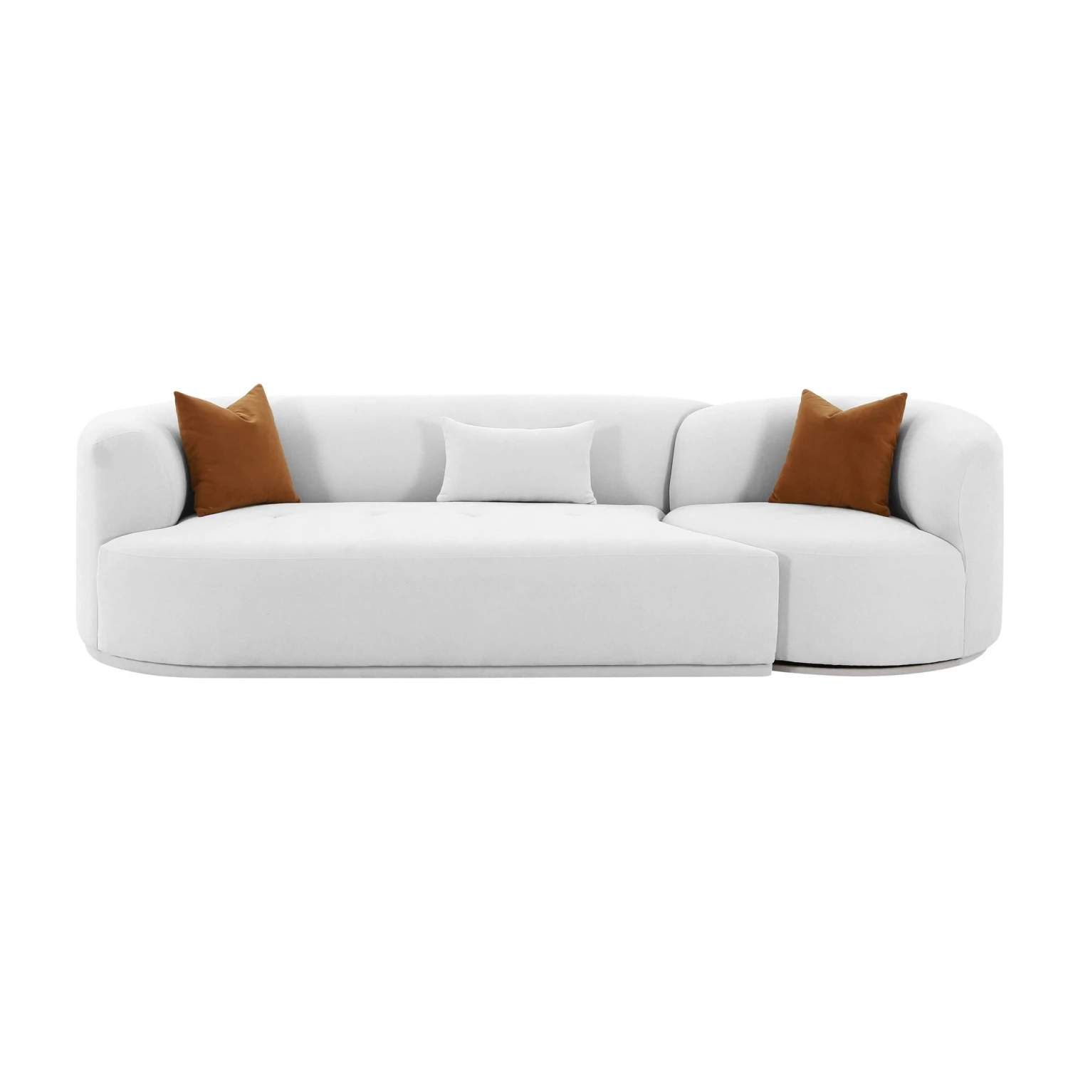Fickle Grey Velvet 2-Piece Modular Sofa 9 Fickle Grey Velvet 2-Piece Modular Sofa - Image 9