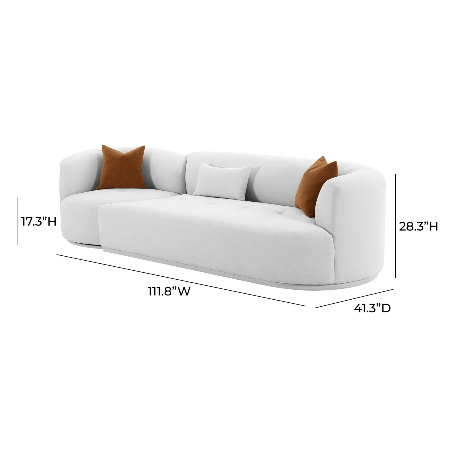 Fickle Grey Velvet 2-Piece Modular Sofa 6 Fickle Grey Velvet 2-Piece Modular Sofa - Image 6