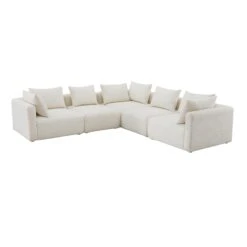 Hangover Cream Boucle 5-Piece Modular L-Sectional -TOV Furniture Store TOV L68787 SEC2.media .03 bd12d341 9ab7 452f 8fc9 a4f2a32331bb