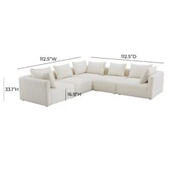 Hangover Cream Boucle 5-Piece Modular L-Sectional -TOV Furniture Store TOV L68787 SEC2.media .05 89b1a563 5e58 4210 abc4 eef9fbce1dad