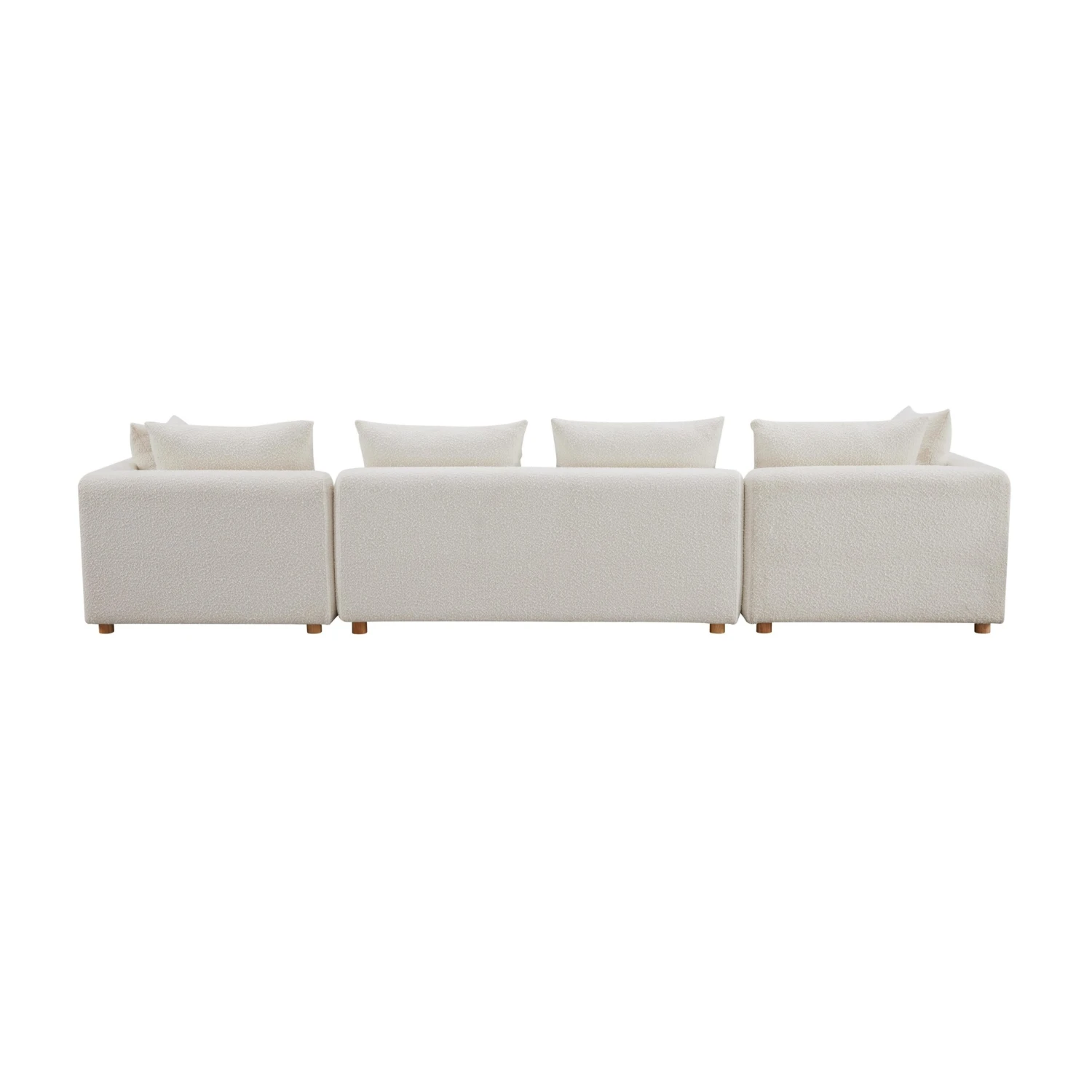 Hangover Cream Boucle 145" Long Sofa 5 Hangover Cream Boucle 145" Long Sofa - Image 5