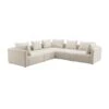 Hangover Cream Performance Linen 5-Piece Modular L-Sectional
