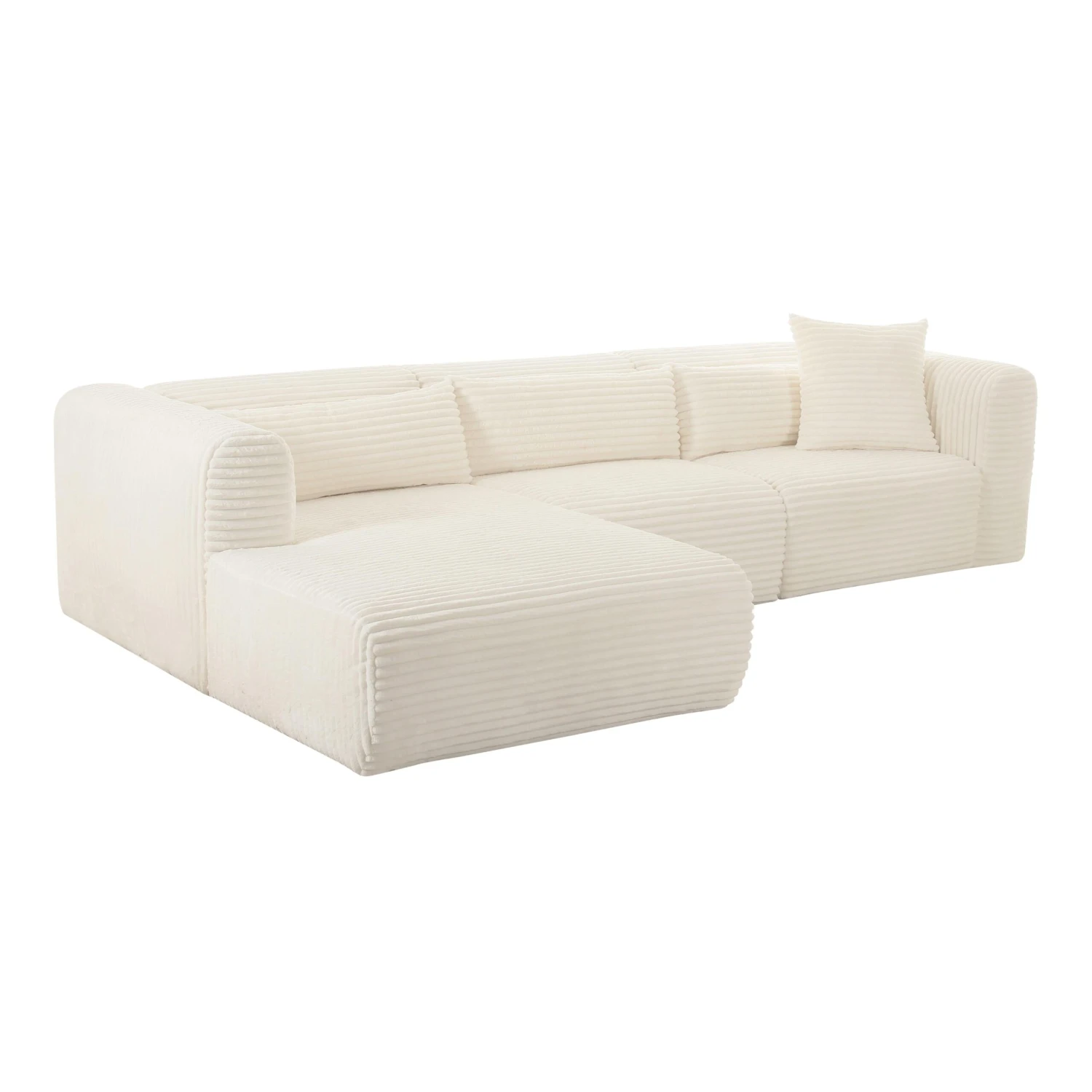 Tarra Fluffy Oversized Corduroy Modular Sectional 7 Tarra Fluffy Oversized Corduroy Modular Sectional - Image 7