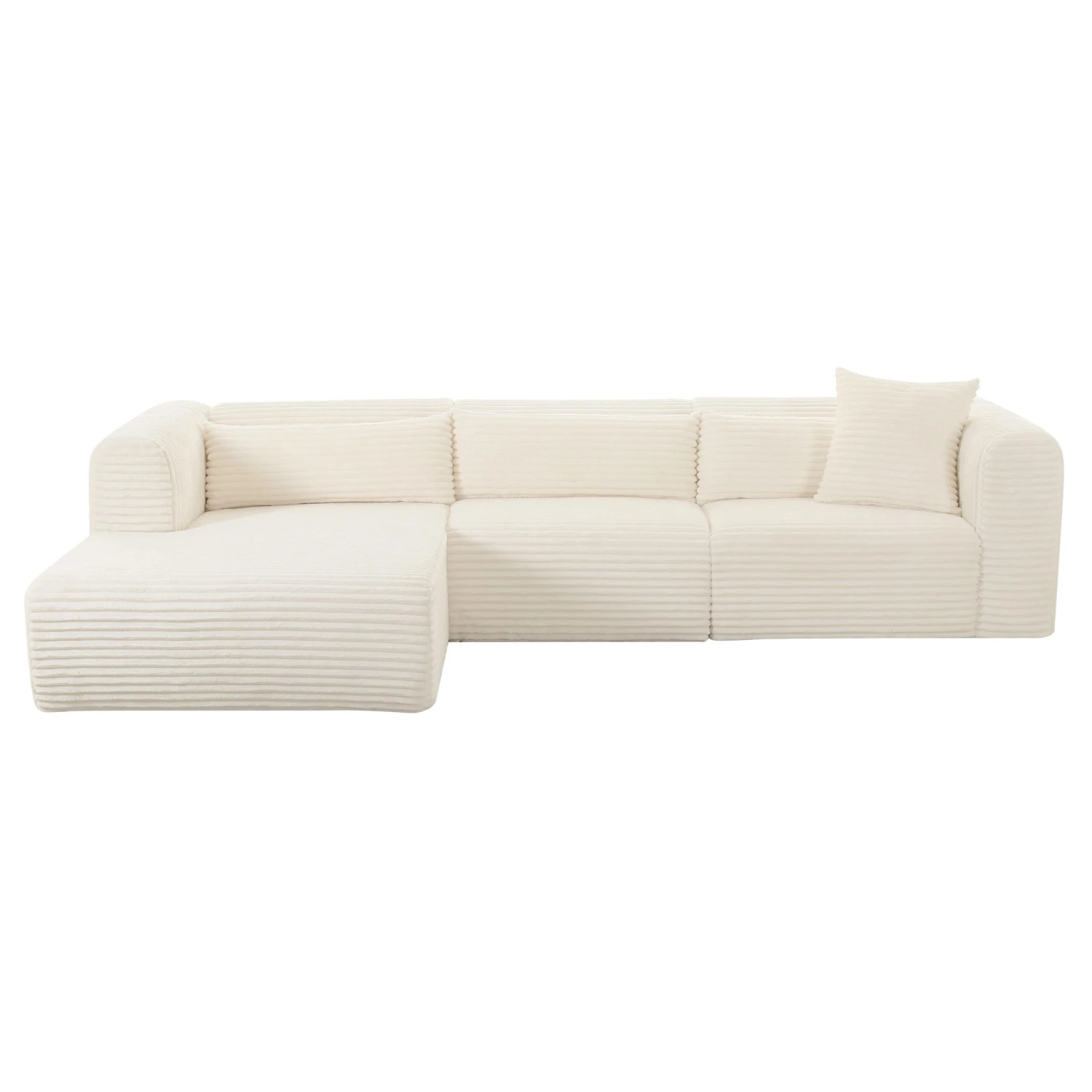 Tarra Fluffy Oversized Corduroy Modular Sectional 9 Tarra Fluffy Oversized Corduroy Modular Sectional - Image 9