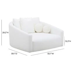 Hanim Cream Linen Daybed -TOV Furniture Store TOV L68938.media .07