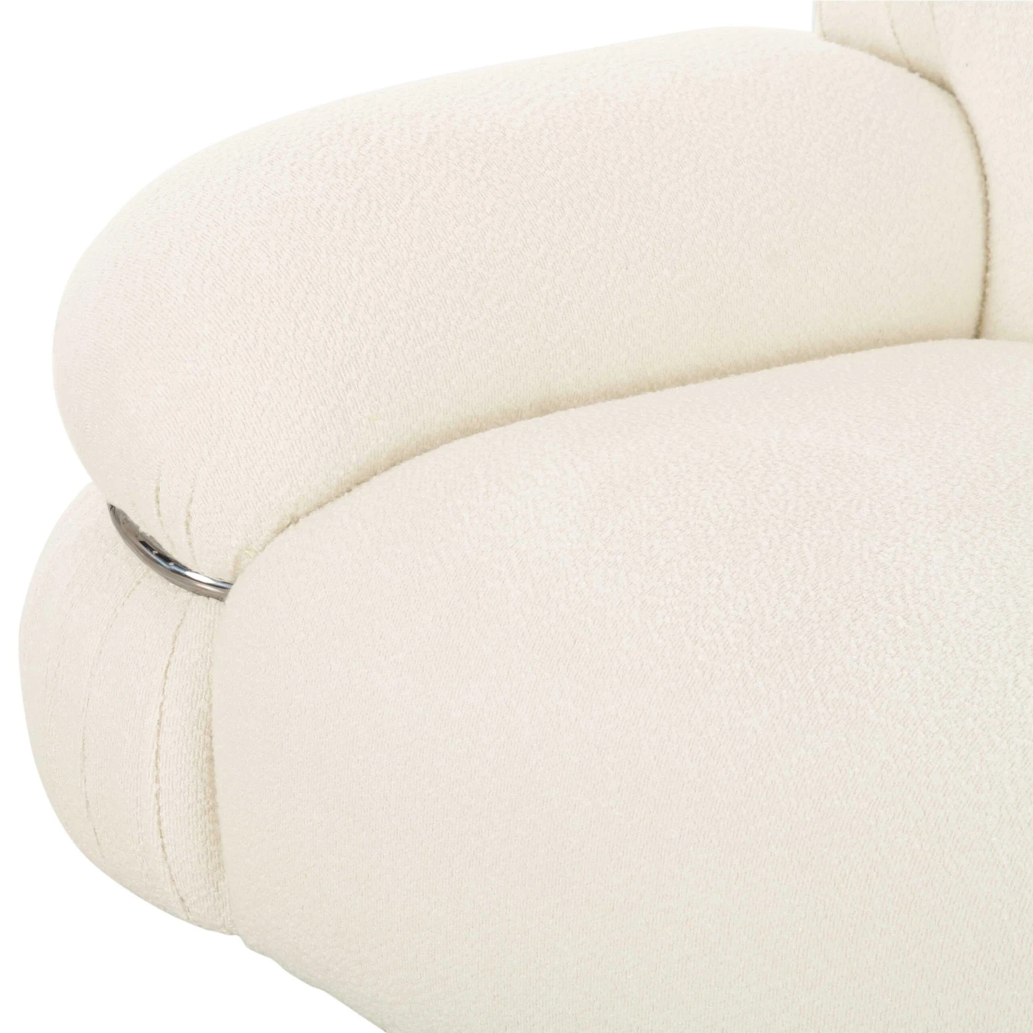 Leyla Cream Boucle Sofa 5 Leyla Cream Boucle Sofa - Image 5