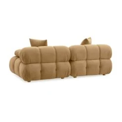 Calliope Cafe Au Lait Performance Velvet Modular Loveseat -TOV Furniture Store TOV L69018.media .04