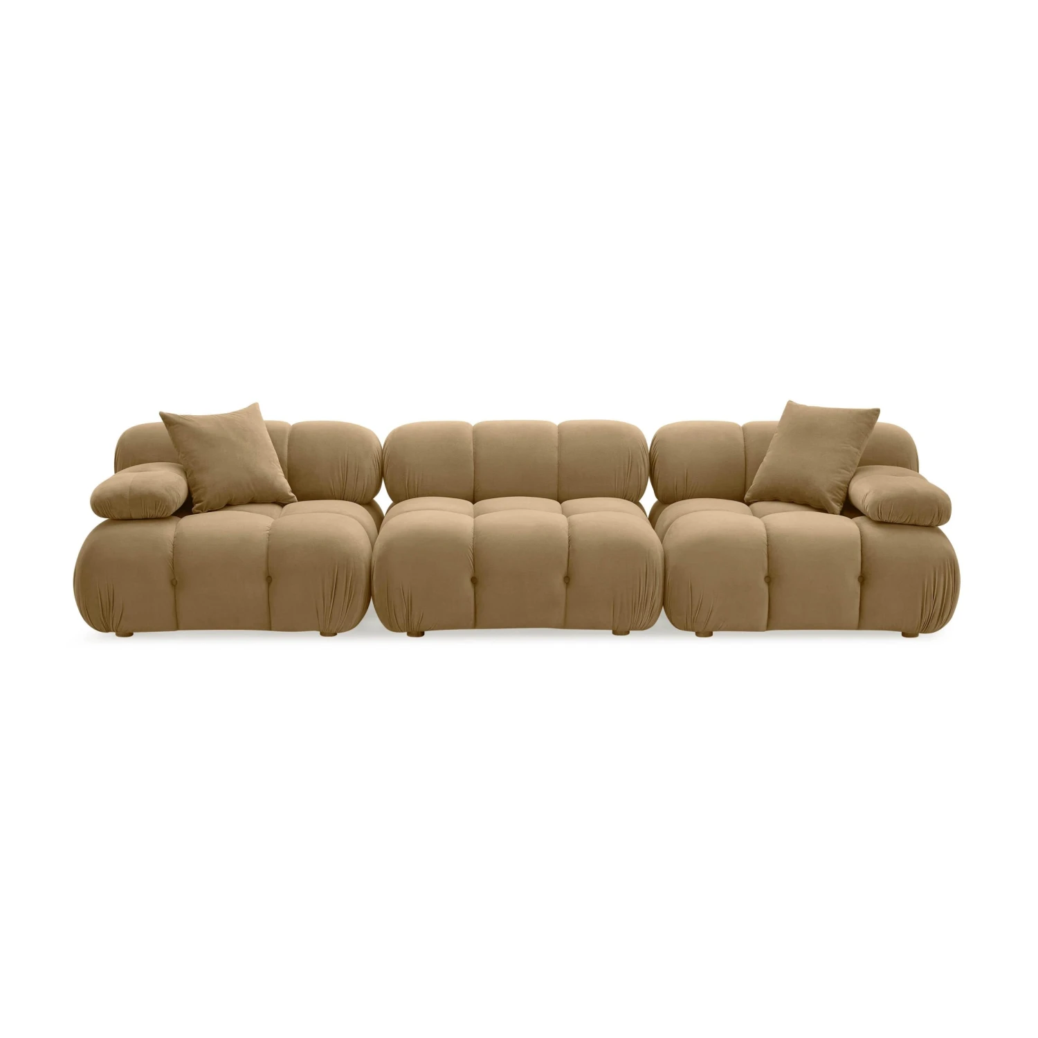 Calliope Cafe Au Lait Performance Velvet Modular Sofa 3 Calliope Cafe Au Lait Performance Velvet Modular Sofa - Image 3